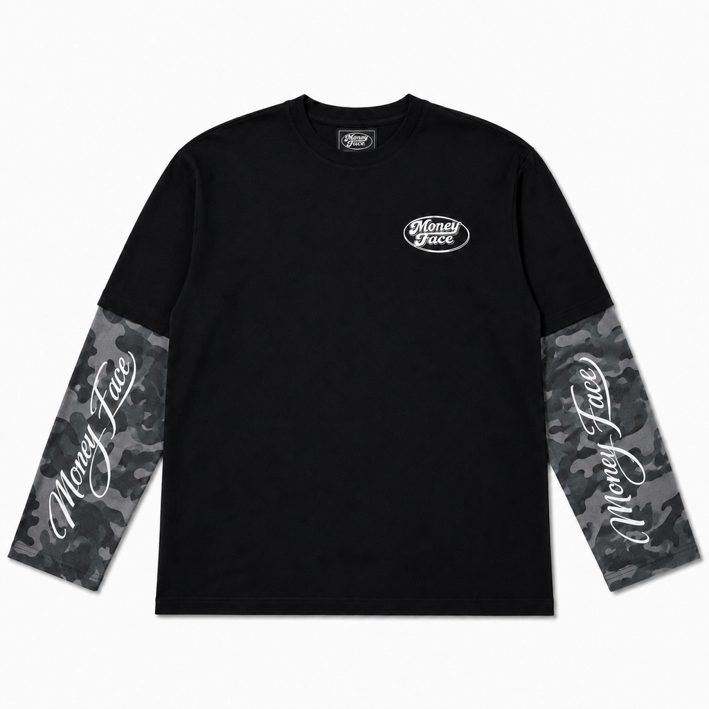DOUBLE LAYER CAMO LONGSLEEVE